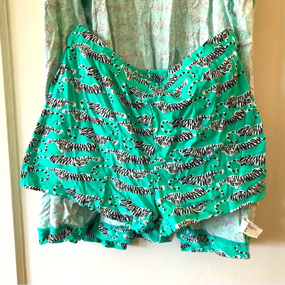 Diane von Furstenberg x GAPKids | Turquoise Tiger Print Wrap Dress XXL (14-16)